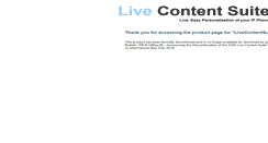 Desktop Screenshot of livecontentsuite.com